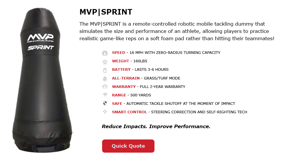 MVP Dummy  Robotic Sports Training Equipment