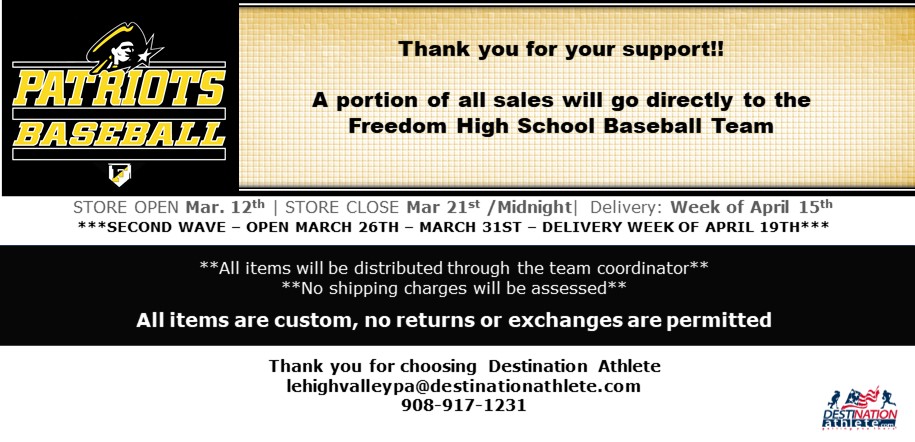 Freedom High School Patriots Apparel Store