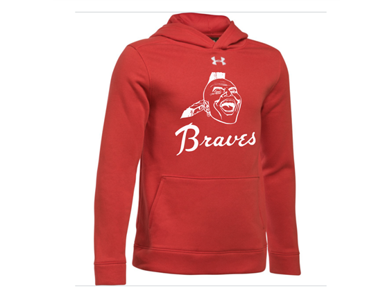 Under Armour Hustle Hoodie (BRAVES LOGO)