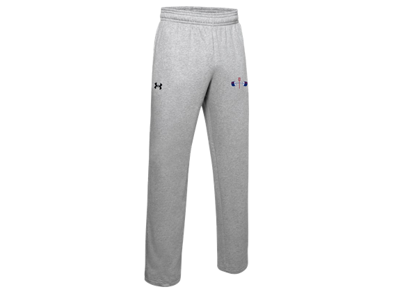 Grey UA Hustle Fleece Pant